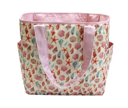 Sandy Seashells Reversible Beach Bag