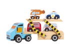Wooden Off to the Rescue Vehicle Carrier Toy