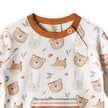 Forest Animals Kangaroo Pocket Baby Jumpsuit (Organic)