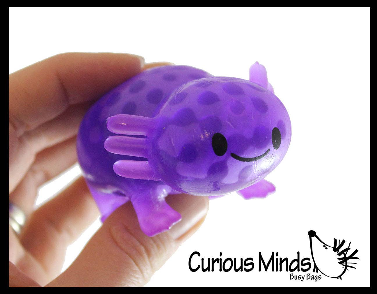 Axolotl Water Bead Filled Squeeze Stress Ball - Sensory Toy