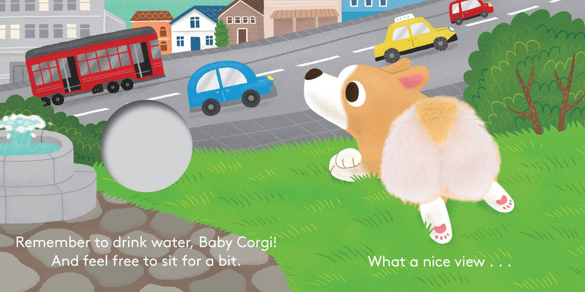 Finger Puppet Board Book- Baby Corgi Butt