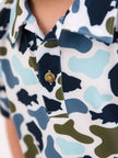 Boys Fish Camo Catch Knit Short Sleeve Performance Polo
