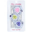 Frilly Fancy Rose Trio Kids Hair Clips- Pretty Pastels