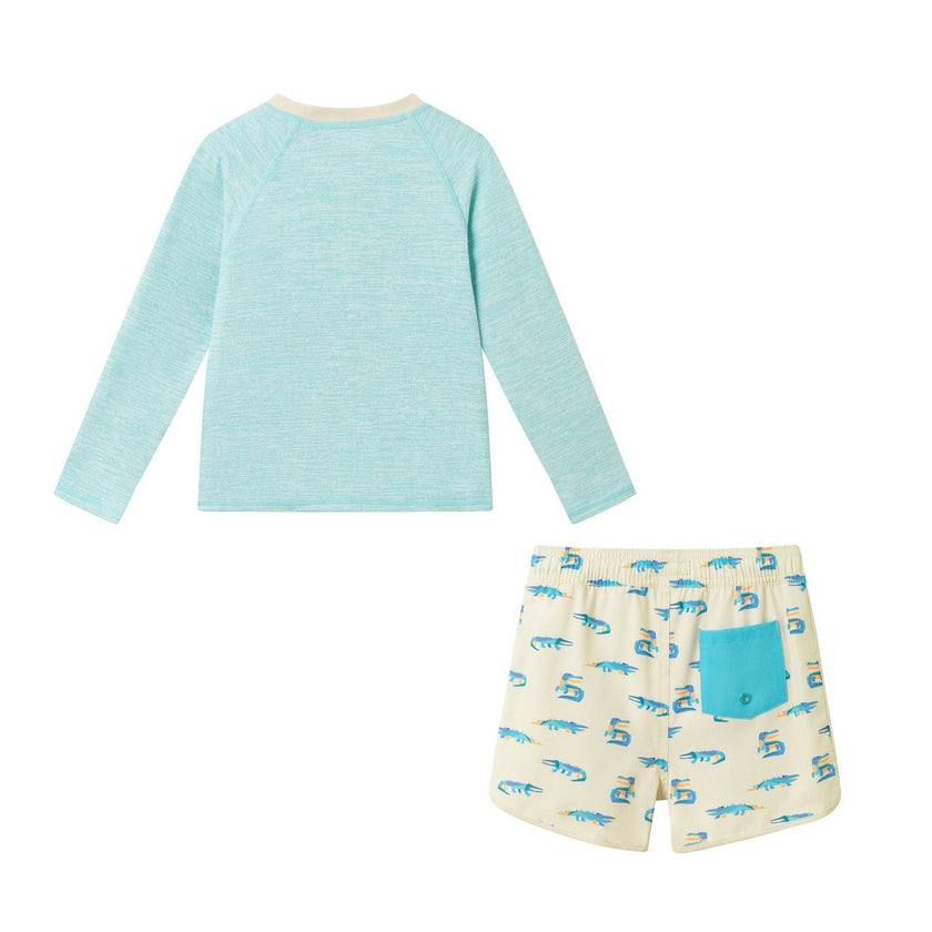 Boys Rashguard Set | Geo Gator