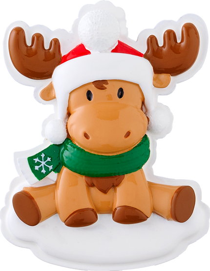 Baby Moose Personalized Ornament