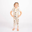 Mermaid Bamboo Kids Pajamas-Making Waves Short Sleeve/Pants