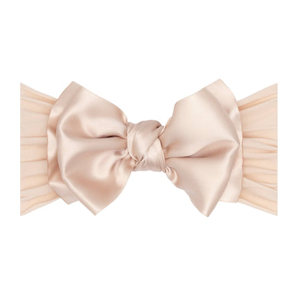 Baby Bling® Satin FAB® soft nylon headband with satin bow