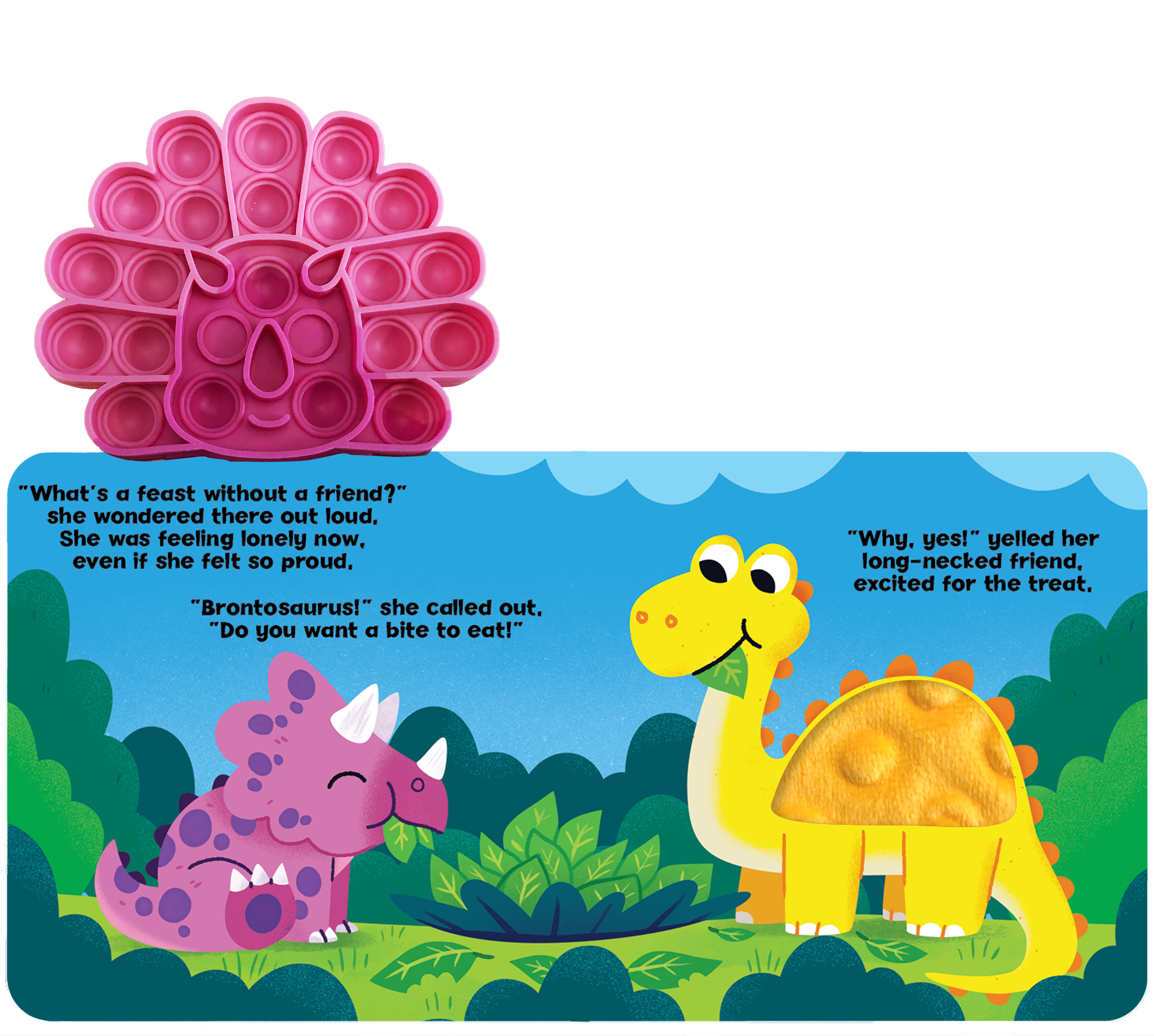Little Triceratops - Your Sensory Fidget Friend Board Book