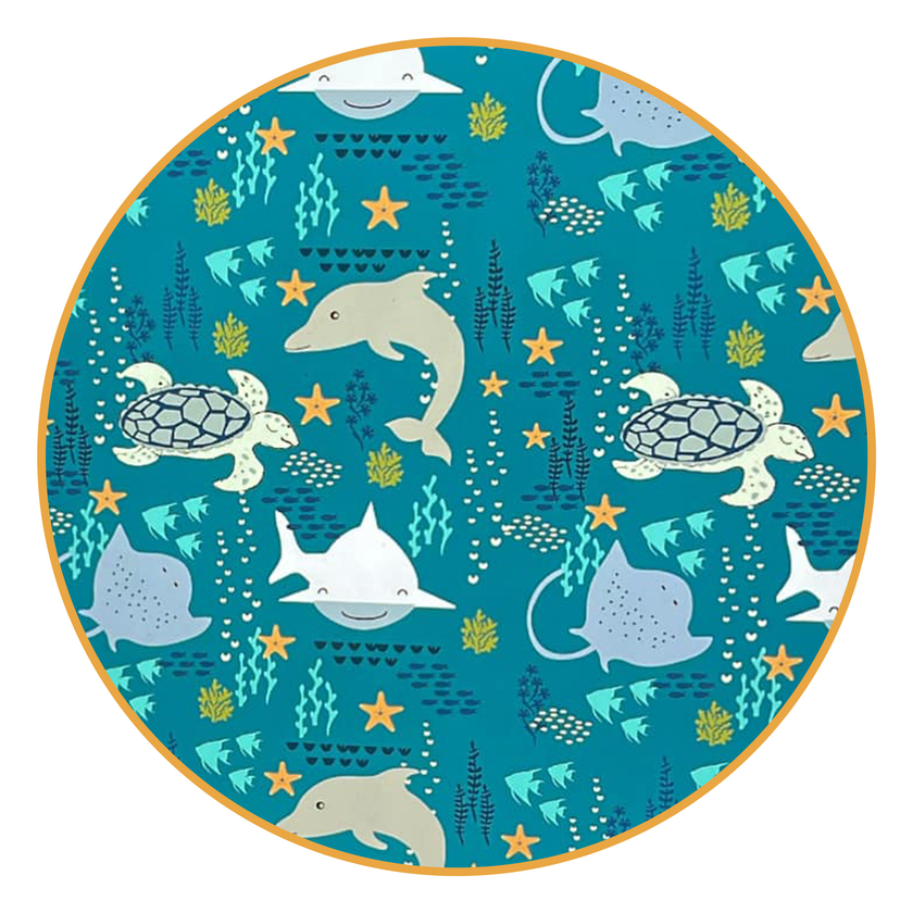 Ocean Friends Bamboo Knotted Baby Gown Newborn Baby Gift Set