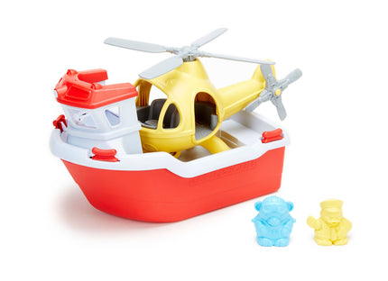 Rescue Boat & Helicopter Toy