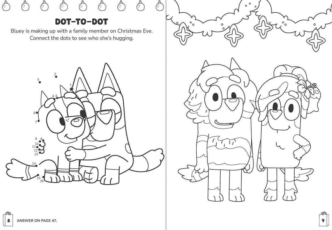 Bluey Colortivity: Hooray Christmas! Coloring Activity Book