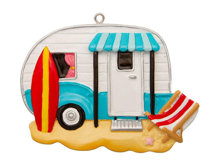 Beach Camper Personalized Ornament
