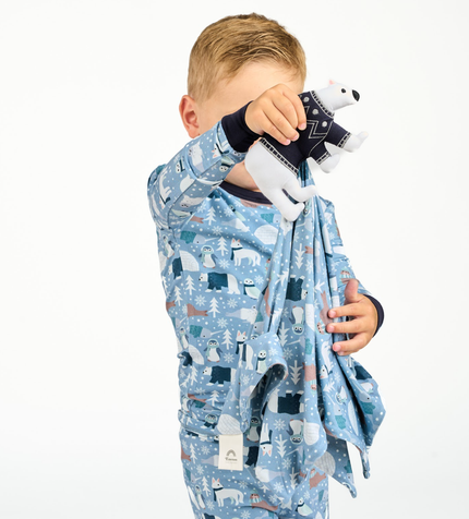 Polar Pals Polar Bear Plush Winter Bamboo Lovey Baby Gift