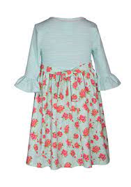 Girls 3/4 Sleeve Babydoll Dress