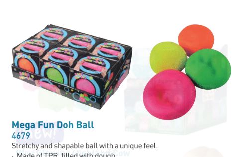 Mega Fun Doh Ball Squishy Toy