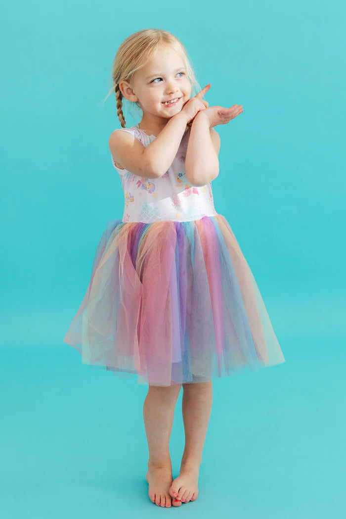 Mermaid Sparkle Tank Tutu Dress