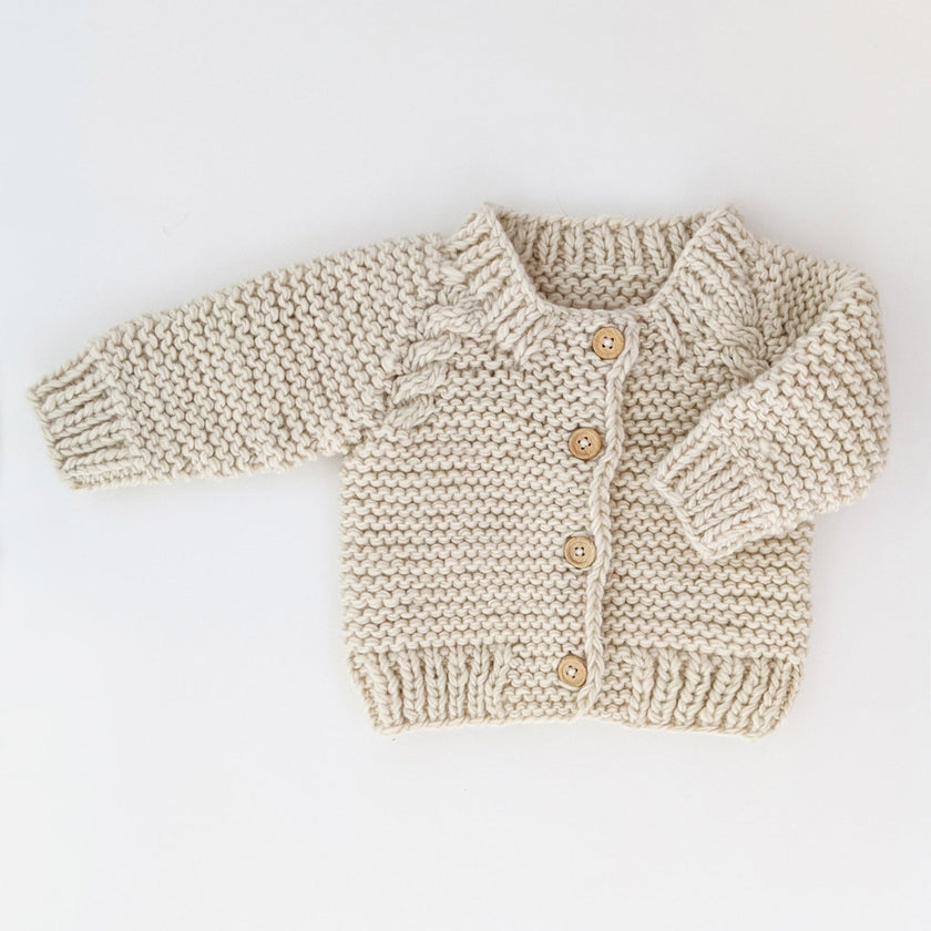 Huggalugs Sweater Garter Stich (Natural)