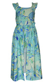 Green Flutter Romper Dress