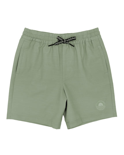 Mineral Green Buckle Up Hybrid Shorts