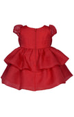 Red Bow Tiered Dress