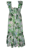 Green Palms Maxi Dress