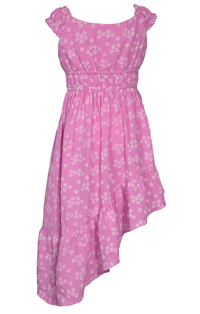 Pink Asymmetrical Dress