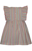 Bird Smocking Seersucker Dress