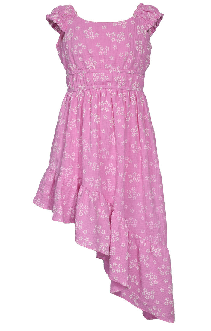 Pink Asymmetrical Dress