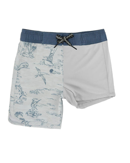 Cloudy Sky Scallop Boardshorts