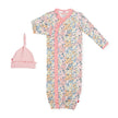 Chelsea Ruffle Placket Magnetic Gown Set