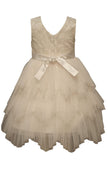 Gold Hanky Hem Dress