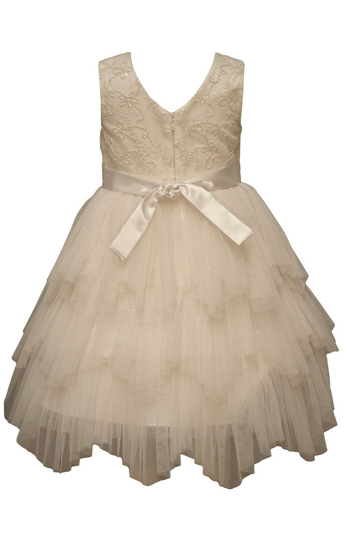 Gold Hanky Hem Dress