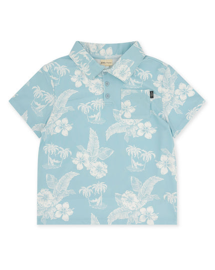 Crystal Blue Feel Good Tech Polo