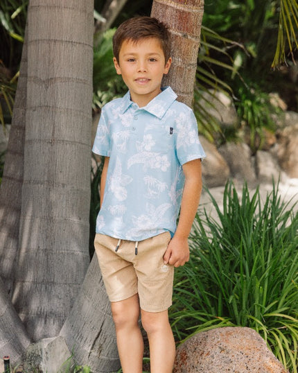 Crystal Blue Feel Good Tech Polo