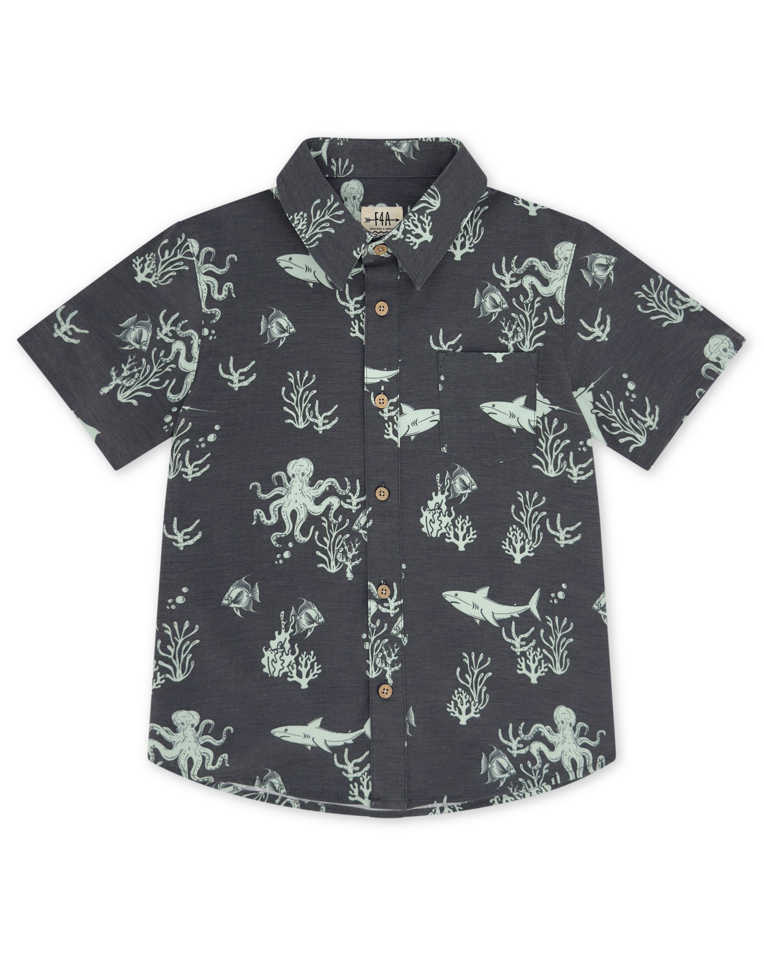 Black Sand Button Down