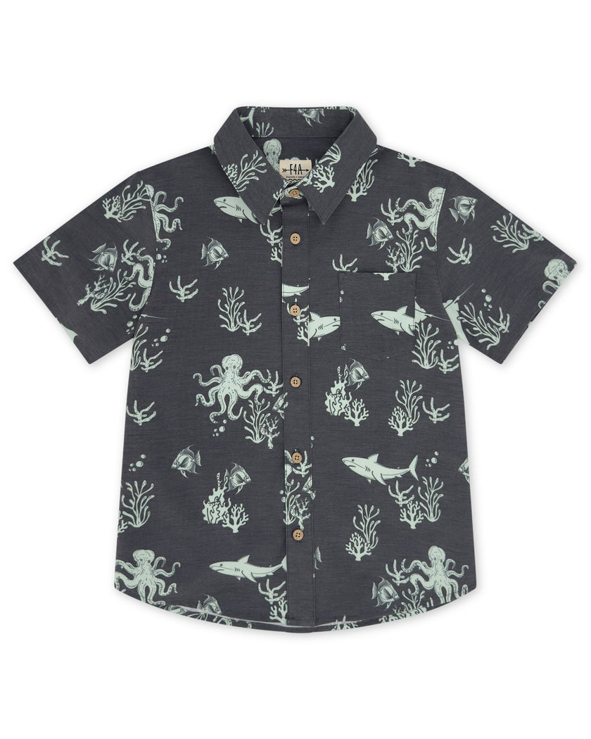 Black Sand Button Down