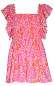 Fuchsia Smocked Romper