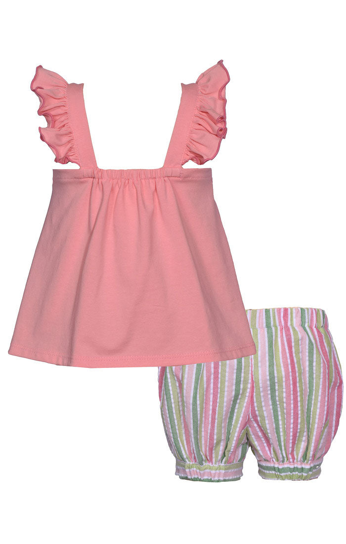 Ladybug Applique Set Children's Outfit