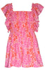 Fuchsia Smocked Romper