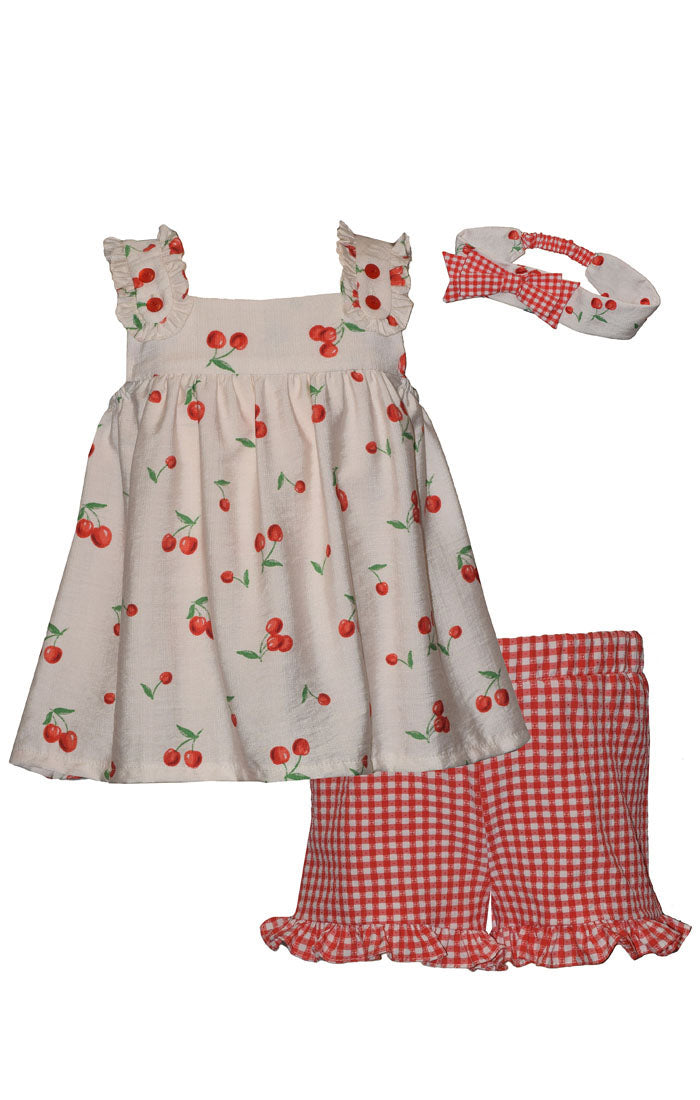 Cherry Shorts Set