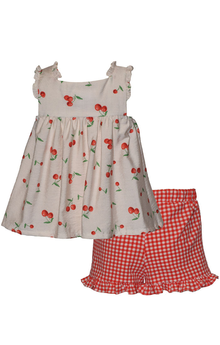 Cherry Shorts Set