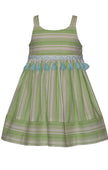 Green Tassel Float Dress