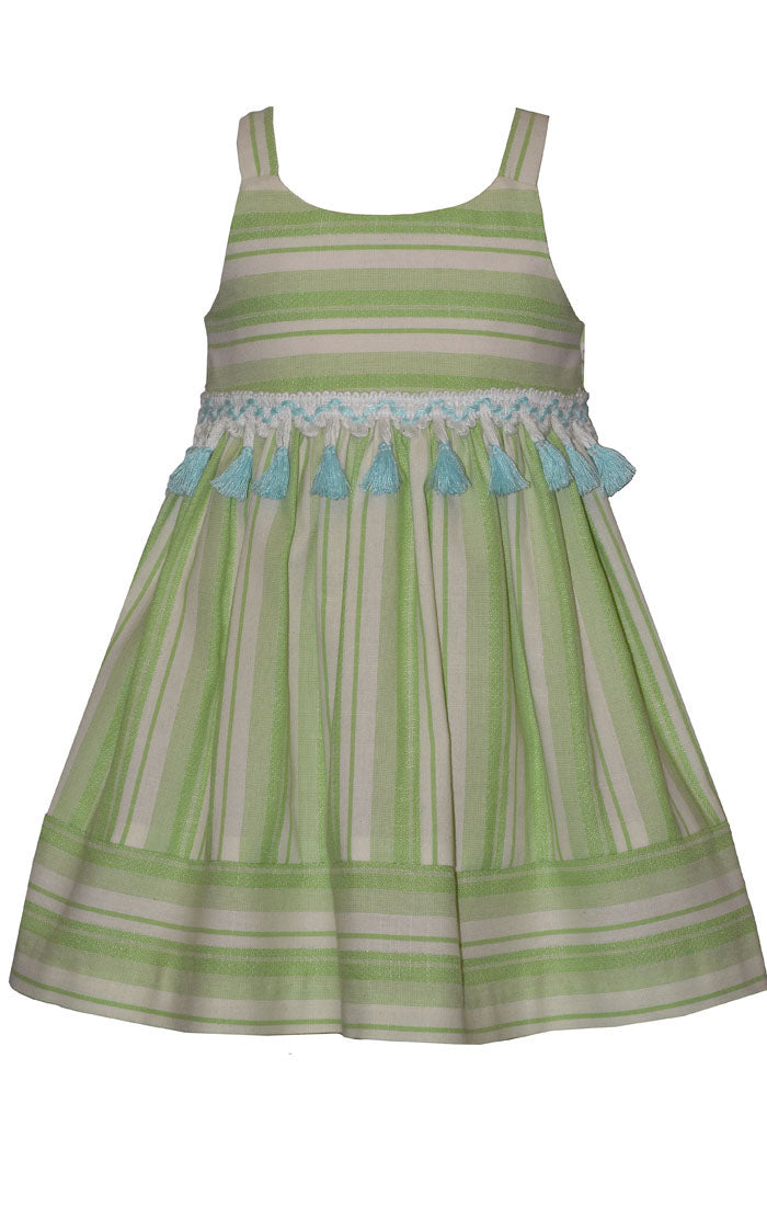 Green Tassel Float Dress