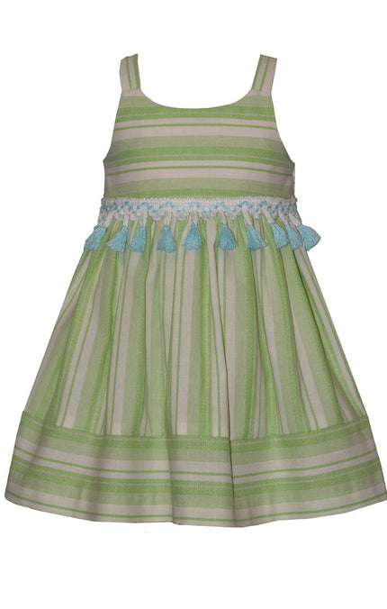 Green Tassel Float Dress
