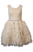 Taupe Tinsel Dirndl Dress