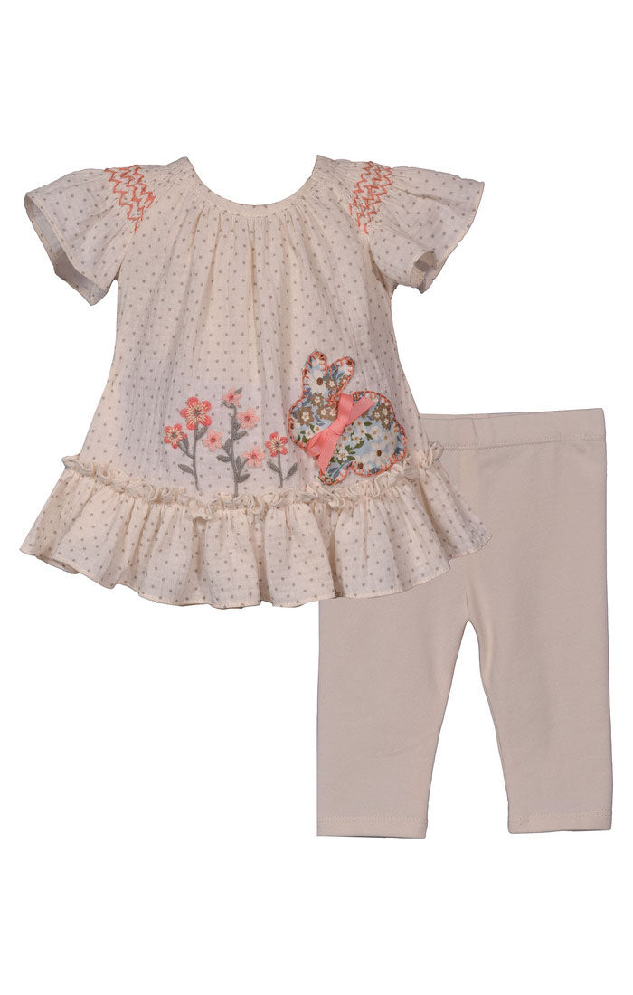 Smocked Bunny Shirt and Leggings