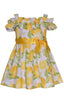 Lemon Cold Shoulder Dress