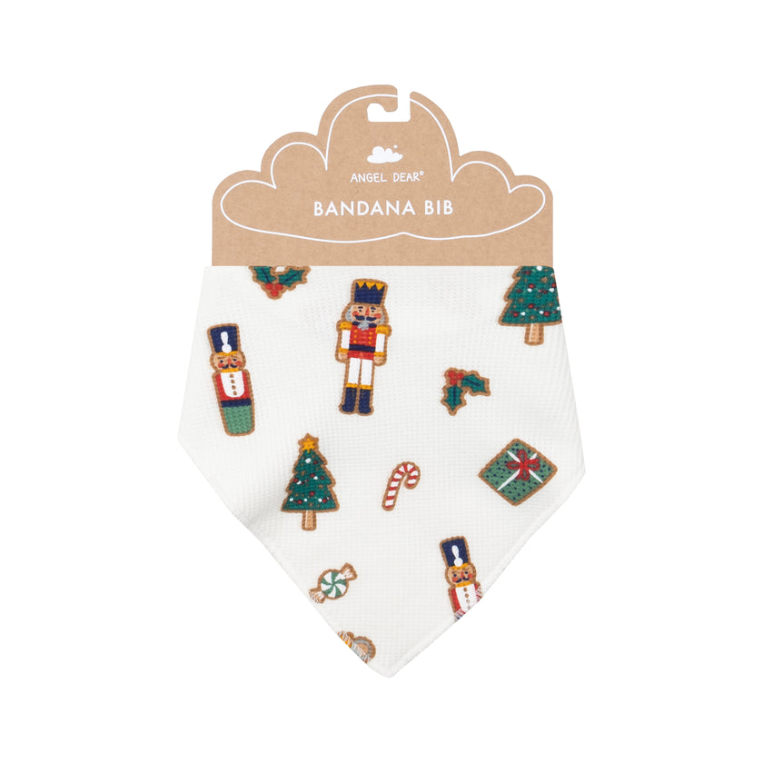 Nutcracker Christmas Cookies Bandana Bib