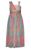 Rainbow One Shoulder Maxi Dress
