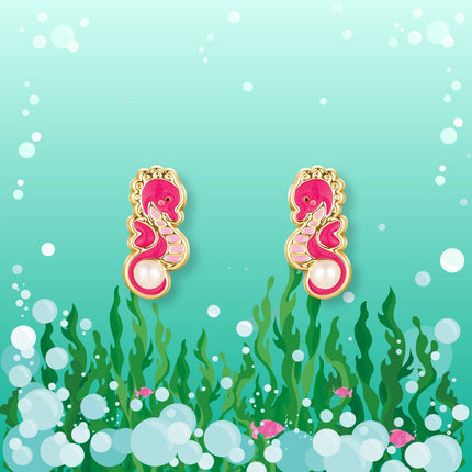 Seahorse Children's Stud Earrings